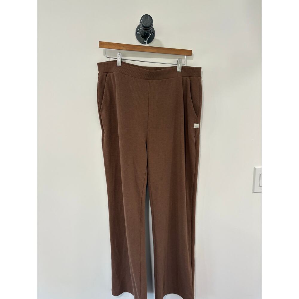 Vuori Pose Ribbed Wide Leg Pants Size L